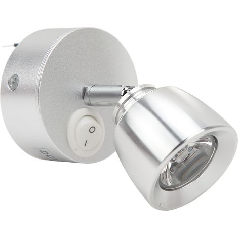 12-24V DC LED-Leselampe, hohe Helligkeit, warmweißes Licht, für Wohnmobile, Lastwagen, Wohnwagen, Anhänger, Boote und Yachten (silber). (1/5)