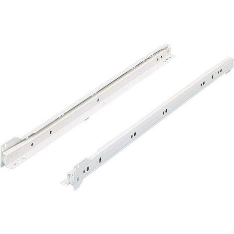 Hettich – Coulisse pour tiroir à galets – Charge maximale 20 kg – Système à galets – Fixation latérale – Longueur 45 cm – Acier époxy