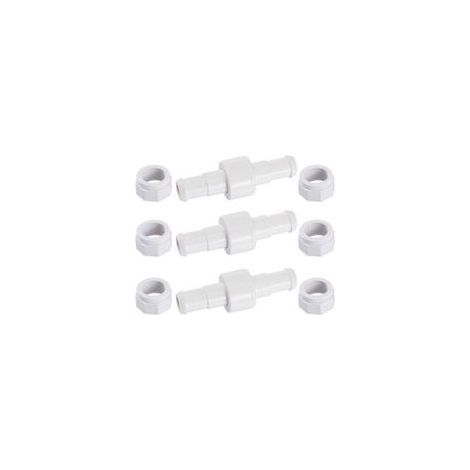 D20 Lot de 3 Raccords Rotatifs pour Tuyau D'arrosavec 6 Embouts D15 Compatibles avec Zodiac Polaris 180 280 380 Robot Nettoyeur Piscine (1/4)