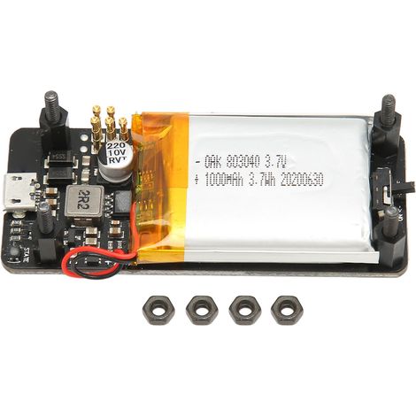 Lot UPS HAT V1.2 pour Raspberry Pi Zero, batterie 1000mAh, charge 400mA, carte d'alimentation de secours (1/5)