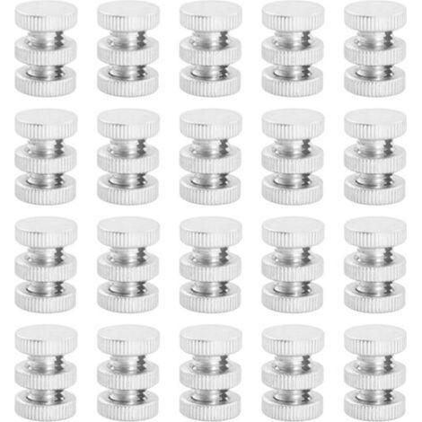 Electrical fence connectors – 20-piece set made of aluminum alloy with slotted threaded bolt