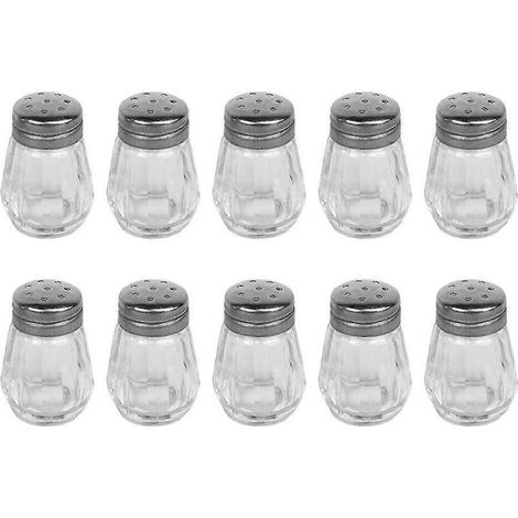 Lot de 10 mini-salissières, flacons à condiments, flacons à poivre, récipients pour assaisonnements barbecue (1/4)