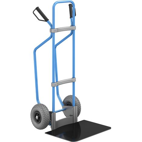 eurokraft pro, Diable avec semelles, bleu, l x p bavette 450 x