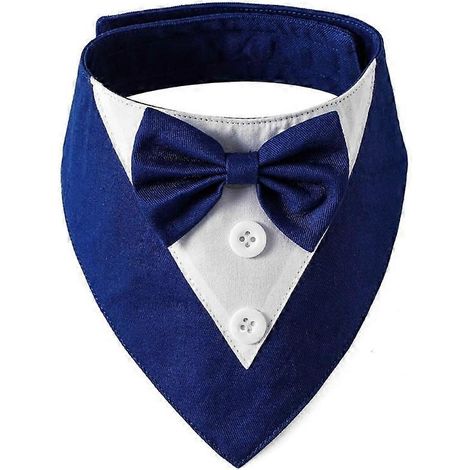 Wunderschönes, verstellbares Katzenhalsband mit großer Fliege, elegantes Design, Größe M, blau. Ideal als schickes und bequemes Accessoire für Ihre Katze.