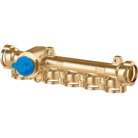 Verteiler mit überprüfbarer allgemeiner Abfangung. 4 Abzweigungen, Schnellkupplung Caleffi 359290  4