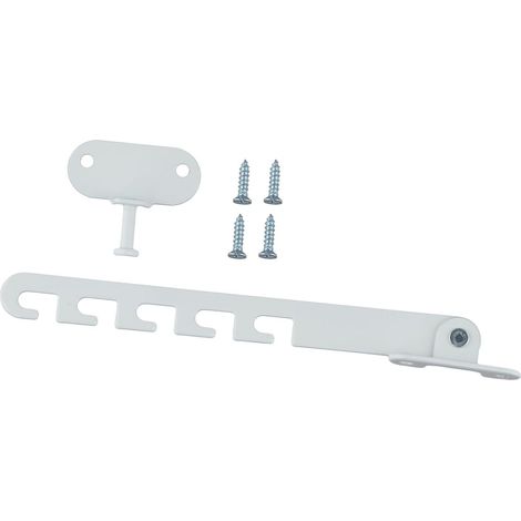 Adjustable steel window restrictor for ventilation (White) (1/5)
