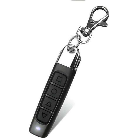 Telecomando universale a 4 canali, 3 funzioni, apriporta garage, clonazione automatica, frequenza 433,92 MHz, duplicatore per porta garage, nero, 1 pezzo - Crezuo