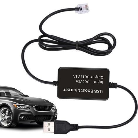 Adattatore di alimentazione per rilevatore radar - Cavi adattatori da USB a RJ11/DC da 3,5 mm - Cavi di collegamento con spina USB, per collegare la maggior parte dei rilevatori radar a un caricabatte (1/5)