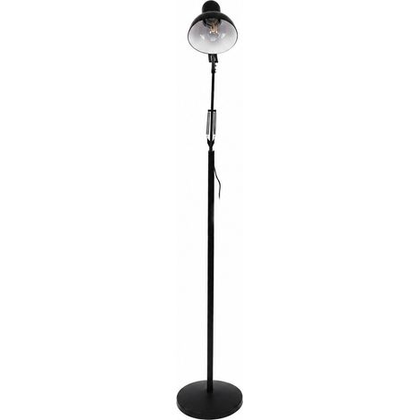 Lampadaire en métal avec bras articulé flexible, lampe sur pied réglable pour salon, chambre, bureau, E27 (1/5)
