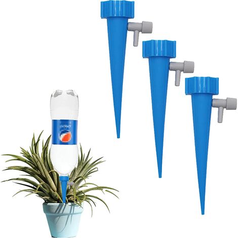 24 tiges d'arrosage automatique réglables, vanne de contrôle pour plantes d'intérieur et d'extérieur (1/5)