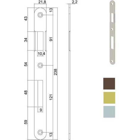 Rencontre Serrures Patent Bt 8X90 Doré 590 Agb
