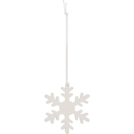 Sdn legno x10 susp 5cm rge blc - Feeric lights & christmas (1/5)