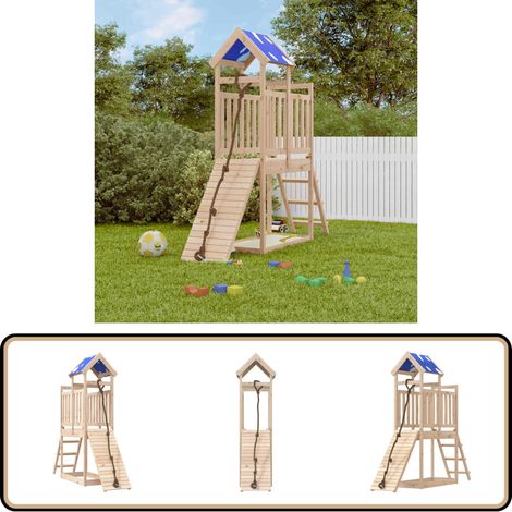 Aire de jeux d'extérieur bois de pin massif - Jeu Extérieur - Aire De Jeux - Jouet Enfant - Bois Massif - Jardin (1/5)