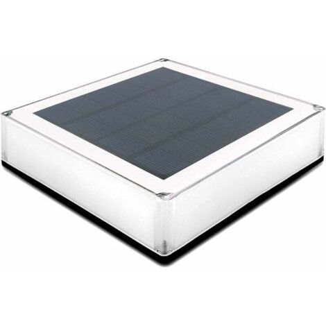 Solar Post Caps 12x12cm, 1 Pcs Waterproof Wooden Fence Post Light Garden Path Light for Deck, Patio, Steps (1/5)