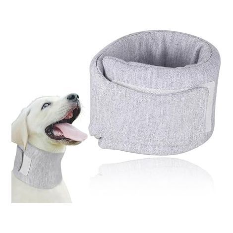 Hundehalsbänder, weiches Halsband für Hunde und Katzen, schützt das Sehvermögen und unterstützt die Genesung (grau, L)