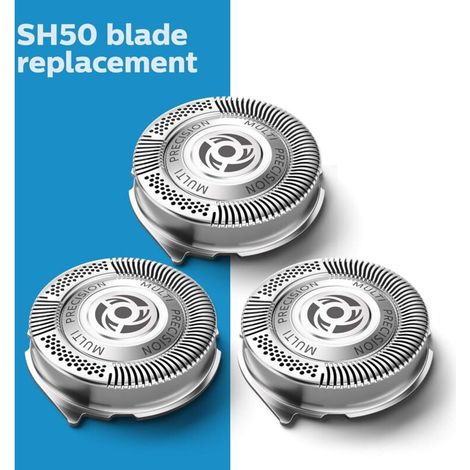 Accessori per Rasoi Elettrici Philips Serie 5000 SH50/52 – Set di Lamette per Trimmer Barba (1/2)