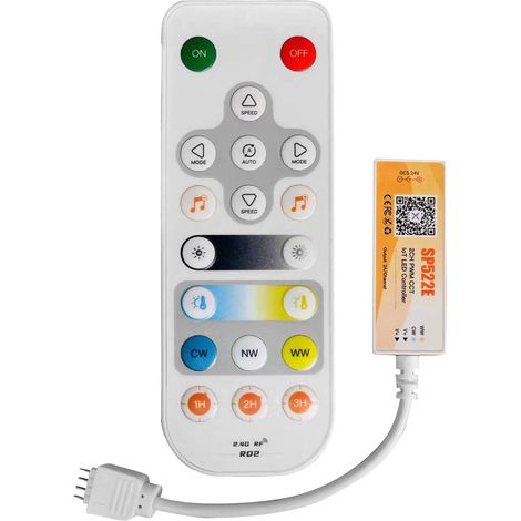V-TAC VT-24173 Controller Smart WiFi per Strip LED CCT 5-24V DC con Telecomando RF Alexa Google Home (1/5)
