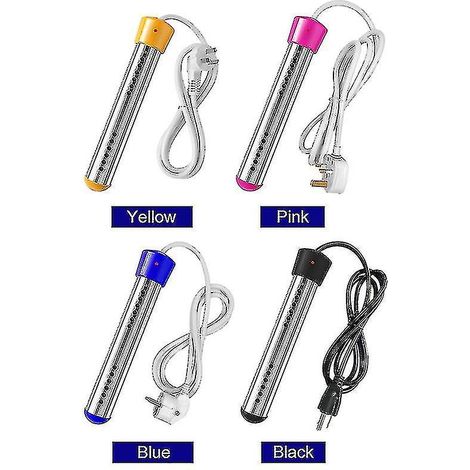 Chauffe-eau instantané électrique submersible portable 1500 W pour piscine - Prise australienne - Noir