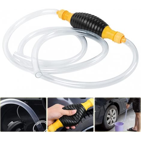 Pompe de transfert de liquide manuelle, pompe de transfert de carburant manuelle portable, pompe à main pour essence, gaz, diesel, eau, aquarium avec (1/5)