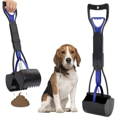 Pelle à déjections pour Animal Domestique, ramasse-crotte, 45 cm Pouce Long Manche Solide Pince dentelée Nettoyage Pickup déjections Canines Clip pour extérieur/intérieur pour Chien et Chat (1/5)