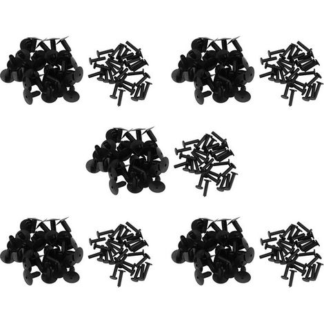 Adecuado para 150 remaches de montaje de parachoques de plástico y clips de revestimiento de carrocería, aplicable a los modelos E30, E36, E46, E39 y E38.