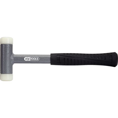 KS Tools 140.5277 Mazzuola, Antirimbalzo, con Manico Tubolare in Acciaio Stabile e Robusto