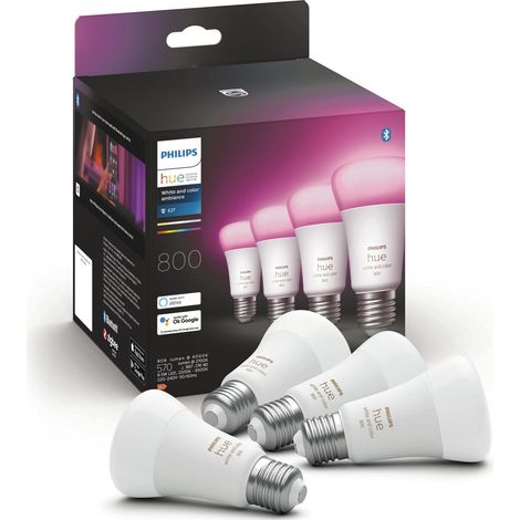 Philips Hue LED-Leuchtmittel (4er Set) 871951432840200 EEK: F (A - G) Hue White & Col. Amb. Viererp (1/5)