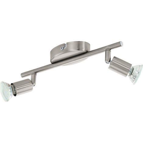 LED Plafonnier, lampe de plafond 2 flammes, spot en métal (1/5)