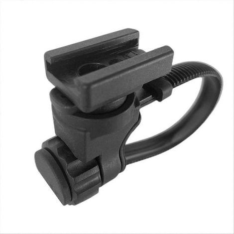 Support de fixation pour lampe vélo, support de guidon universel, adaptateur pour éclairage cycliste, montage rapide, robuste et léger, compatible avec la plupart des lampes avant. (1/5)