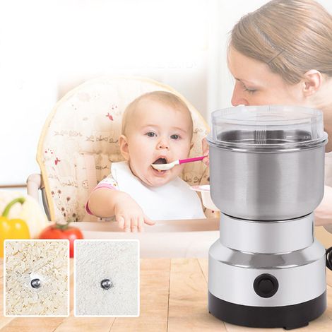 Broyeur Électrique 4 Lames avec Couvercle Transparent Moulin à Café Portable pour Grains et Herbes (1/5)