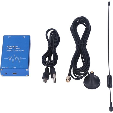 Récepteur USB SDR RTL sans fil 100 kHz – 1,7 GHz UHF UV HF à bande complète, composants électroniques (1/5)