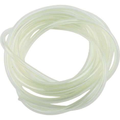 Tuyau de carburant 3 m pour tronçonneuse, tondeuse, souffleur, tuyau d'huile de 3 mm x 5 mm, tuyau d'essence robuste pour outils de jardin, jaune
