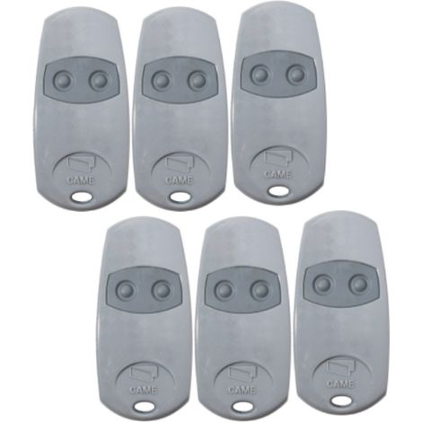 Télécommande 2 canaux 433,92 MHz – Compatible avec CAME TOP – Alimentation 2 piles CR2016 – Portée 50-150m – Lot de 6 pièces (1/4)