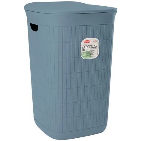 Stefanplast Panier à Linge Domus Home Collection 90903 Bleu Fumé