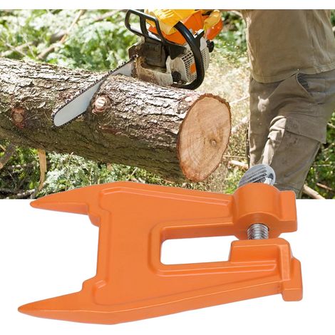 Kettensägenketten-Schärfstock, Spannhebel, Führungsplatte, orangefarbener Ständer (1/5)