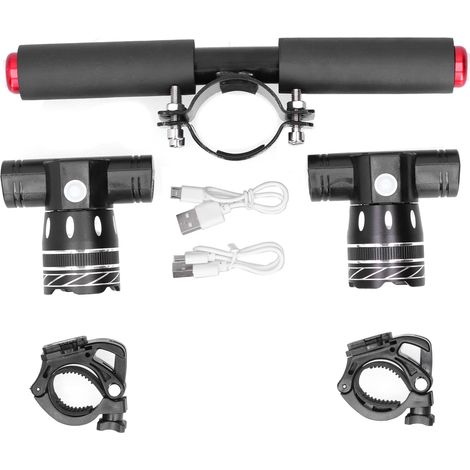 Phare LED T6 Spotlight pour trottinette électrique ES2 ES4, support avant avec pied, lampe frontale rechargeable (1/5)