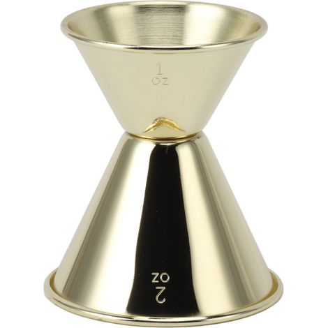 Professioneller Doppelkopf-Jigger aus Edelstahl 304 für Bar und Haushalt, Gold (1/5)
