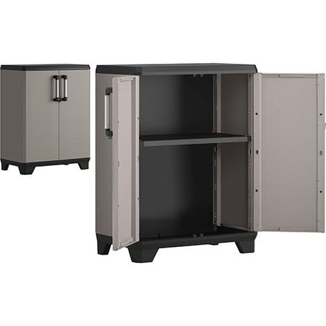 ARMADIO RESINA "MAURER" LINEAR BASSO L68 P39 H90CM
