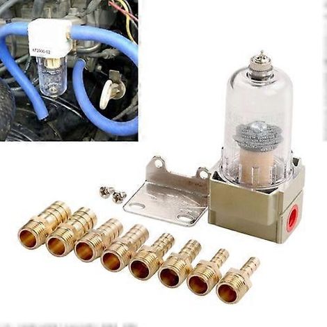 Car Modified Engine Oil Separator Catch Reservoir Tank Can Baffled SMC Oil Air Filter (1/5)