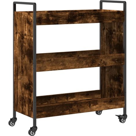 Maison Exclusive - Chariot de cuisine chêne fumé 70x30x82 cm bois d'ingénierie