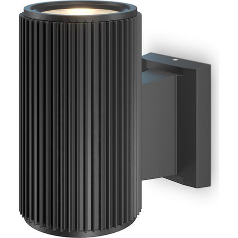 Lampada Da Parete Moderna Da Esterno Metallo Nero Luce1E27 60W Ip54 (1/3)