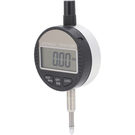 BUNTHAUS Indicateur à cadran de haute précision, jauge de Test numérique électronique 0.01mm 012.7mm (1/5)