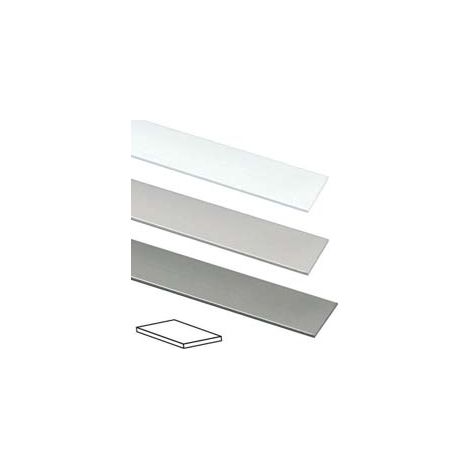 PROFILO PIATTO IN ALLUMINIO- - mm.15 mt.2 bianco - 10 pezzi