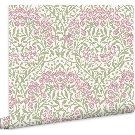William Morris At Home Vliestapete Michaelmas Daisy Pink Cedar - 10mx52cm (1/5)