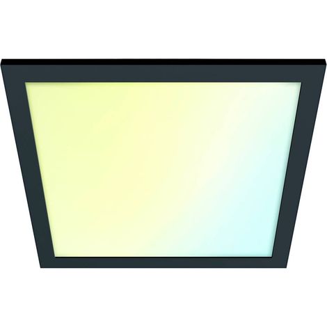WiZ Panel Plafonnier Carré 36W (Noir) Lumière blanche chaude à froide (1/4)