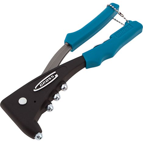 Gross 40403 cast and reinforced Riveter for pop rivets 2.4–4.8mm