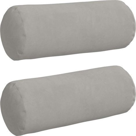 Maison Exclusive - Cojines Bolster 2 pcs Gris Claro Ø 15 x 40 cm