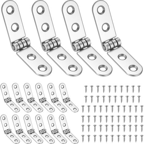 16 cerniere piatte, cerniere per ante di mobili da cucina, cerniere pieghevoli a 180 gradi, cerniere per porte in legno, armadi, mobili, tavoli pieghevoli
