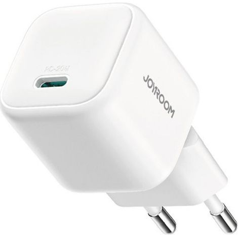 Chargeur Mural - GaN 20 W - USB-C PD & QC3.0 - Pour Smartphones Et Tablettes - Blanc - 1 Pièce (1/5)