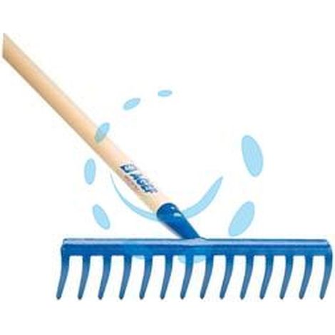 RASTRELLO DENTI CURVI CON MANICO - 12 denti